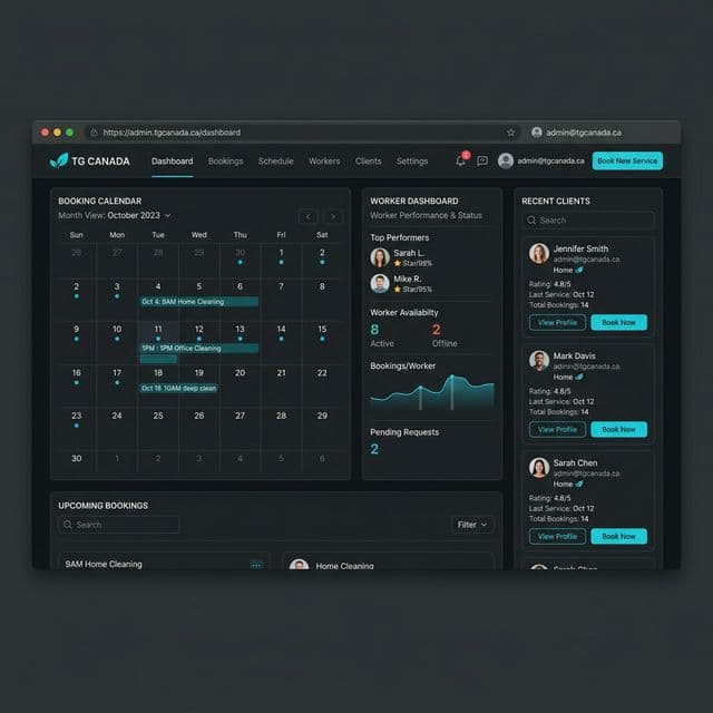 TG Canada Booking Platform